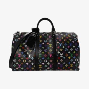 Louis Vuitton LV x TM Monogram Multicolor Keepall Bandoulière 50 Black - Image 1
