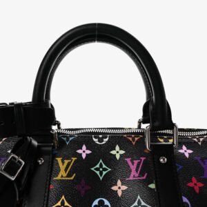Louis Vuitton LV x TM Monogram Multicolor Keepall Bandoulière 50 Black - Image 6