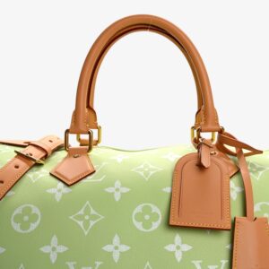 Louis Vuitton Calfskin Monogram Speedy Bandoulière 50 Frozen Lime - Image 5