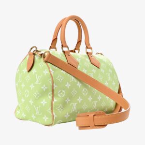Louis Vuitton Calfskin Monogram Speedy Bandoulière 30 Frozen Lime - Image 2