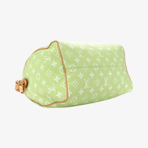 Louis Vuitton Calfskin Monogram Speedy Bandoulière 30 Frozen Lime - Image 4