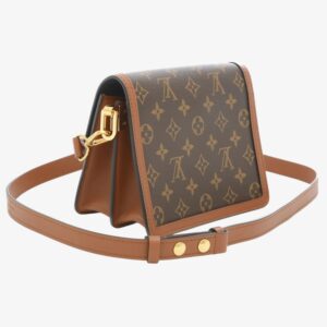 Louis Vuitton Brown Leather Dauphine Handbag - Image 3