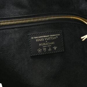 Louis Vuitton LV X TM Empreinte Flowers Neverfull MM Black - Image 6