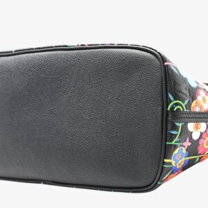 Louis Vuitton LV X TM Empreinte Flowers Neverfull MM Black - Image 9