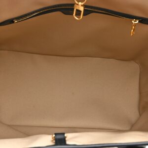 Louis Vuitton Cotton Monogram Embroidered Neverfull MM Beige Black - Image 5
