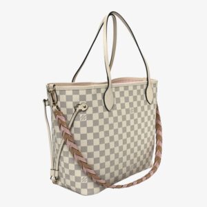 Louis Vuitton Damier Azur Braided Neverfull MM Pink - Image 3