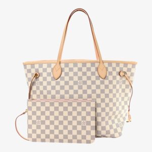 Louis Vuitton Damier Azur Neo Neverfull MM Rose Ballerine - Image 2
