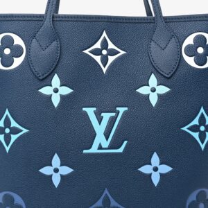 Louis Vuitton Empreinte Monogram Giant Neverfull MM Degradé Bleu - Image 8