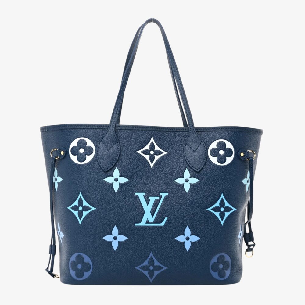 Louis Vuitton Empreinte Monogram Giant Neverfull MM Degradé Bleu (7)