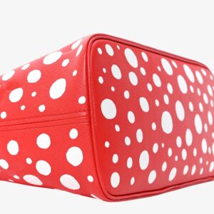 Louis Vuitton LV x YK Empreinte Infinity Dots Neverfull MM Rouge White - Image 6