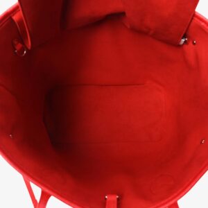 Louis Vuitton LV x YK Empreinte Infinity Dots Neverfull MM Rouge White - Image 8