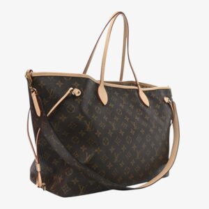 Louis Vuitton Monogram Stamped Inside Out Neverfull Bandoulière GM Beige - Image 2