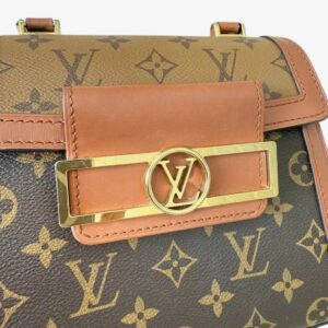 Louis Vuitton Brown Cotton Dauphine Handbag - Image 6