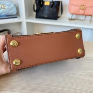 Louis Vuitton Brown Cotton Dauphine Handbag - Image 11