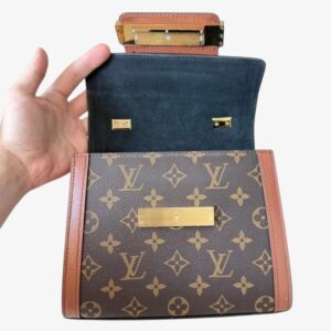 Louis Vuitton Brown Cotton Dauphine Handbag - Image 7