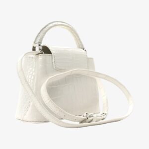 Louis Vuitton Crocodile Mini Capucines White - Image 2