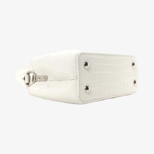 Louis Vuitton Crocodile Mini Capucines White - Image 3