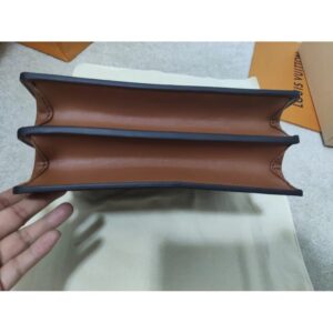 Louis Vuitton Brown Cloth Dauphine Handbag - Image 5