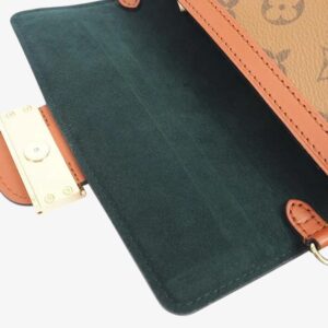 Louis Vuitton Brown Leather Dauphine Handbag - Image 3