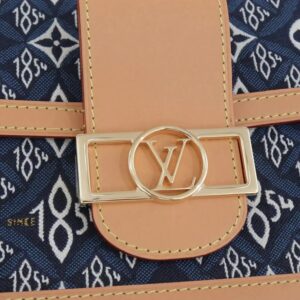 Louis Vuitton Blue Cloth Dauphine Handbag - Image 4
