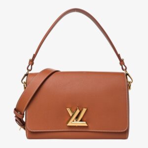 Louis Vuitton Calfskin Soft Twist Shoulder Bag Cognac - Image 1
