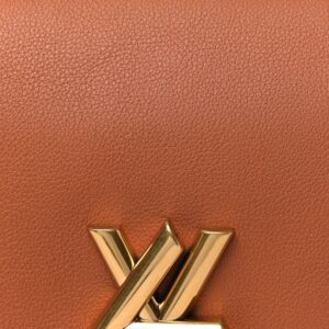 Louis Vuitton Calfskin Soft Twist Shoulder Bag Cognac - Image 9