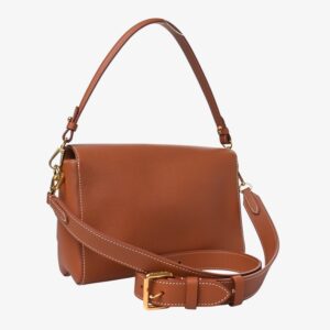 Louis Vuitton Calfskin Soft Twist Shoulder Bag Cognac - Image 3