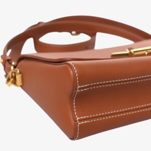 Louis Vuitton Calfskin Soft Twist Shoulder Bag Cognac - Image 5