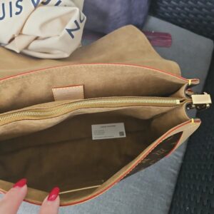 Louis Vuitton Brown Leather Dauphine Handbag - Image 3