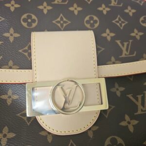 Louis Vuitton Brown Leather Dauphine Handbag - Image 6