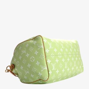 Louis Vuitton Calfskin Monogram Speedy Bandoulière 50 Frozen Lime - Image 4