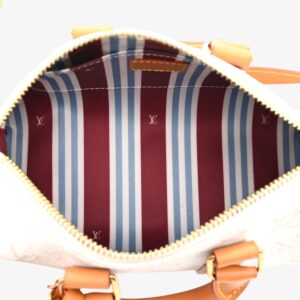 Louis Vuitton Monogram Heritage Keepall Bandoulière 25 Off-White - Image 5