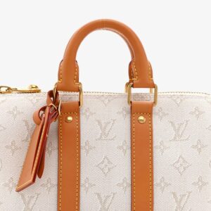 Louis Vuitton Monogram Heritage Keepall Bandoulière 25 Off-White - Image 4