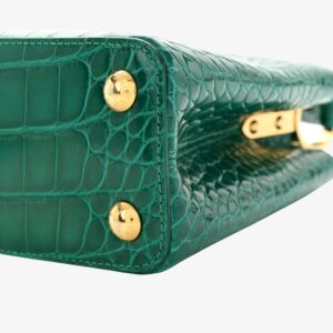 Louis Vuitton Alligator Capucines BB Émeraude - Image 8