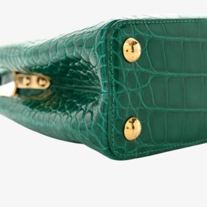 Louis Vuitton Alligator Capucines BB Émeraude - Image 9