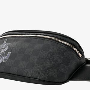 Louis Vuitton Damier Graphite Logo Campus Bumbag Grey - Image 9