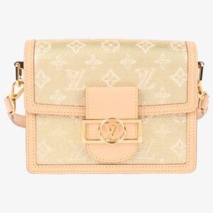 Louis Vuitton Gold Cloth Dauphine Handbag - Image 1