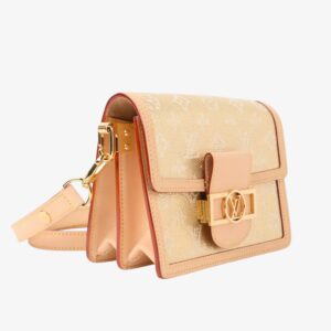 Louis Vuitton Gold Cloth Dauphine Handbag - Image 2