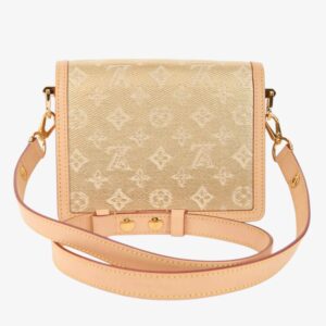 Louis Vuitton Gold Cloth Dauphine Handbag - Image 3