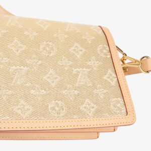 Louis Vuitton Gold Cloth Dauphine Handbag - Image 6