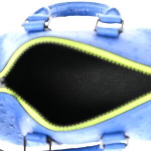 Louis Vuitton Ostrich Keepall XS Blue - Image 5