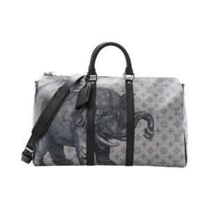 Louis Vuitton Savane Monogram Elephant Chapman Keepall Bandoulière 45 Dune - Image 1