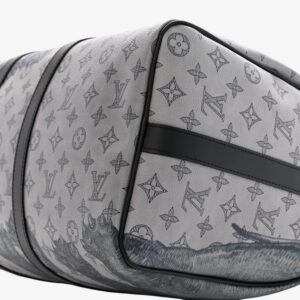 Louis Vuitton Savane Monogram Elephant Chapman Keepall Bandoulière 45 Dune - Image 9