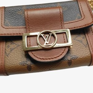 Louis Vuitton Brown Cloth Dauphine Handbag - Image 5