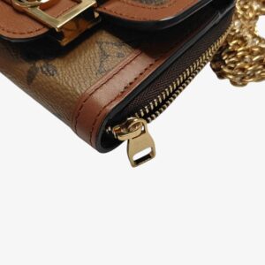 Louis Vuitton Brown Cloth Dauphine Handbag - Image 6