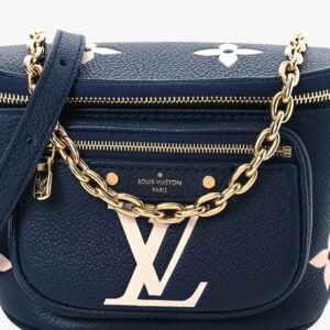 Louis Vuitton Empreinte Monogram Giant Mini By The Pool Bumbag Navy Crème - Image 4