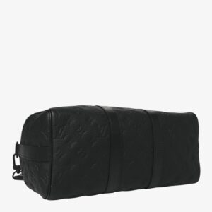 Louis Vuitton Monogram Taurillon Keepall Bandoulière 35 Black - Image 3