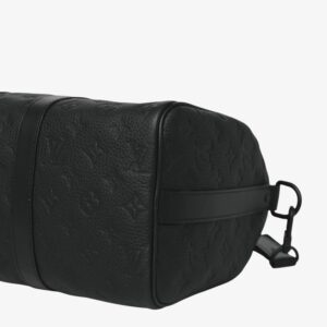 Louis Vuitton Monogram Taurillon Keepall Bandoulière 35 Black - Image 8