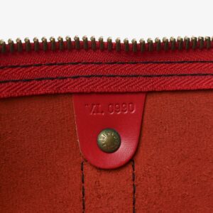 Louis Vuitton Epi Keepall 55 Castillan Red - Image 7