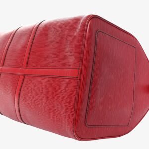 Louis Vuitton Epi Keepall 55 Castillan Red - Image 10